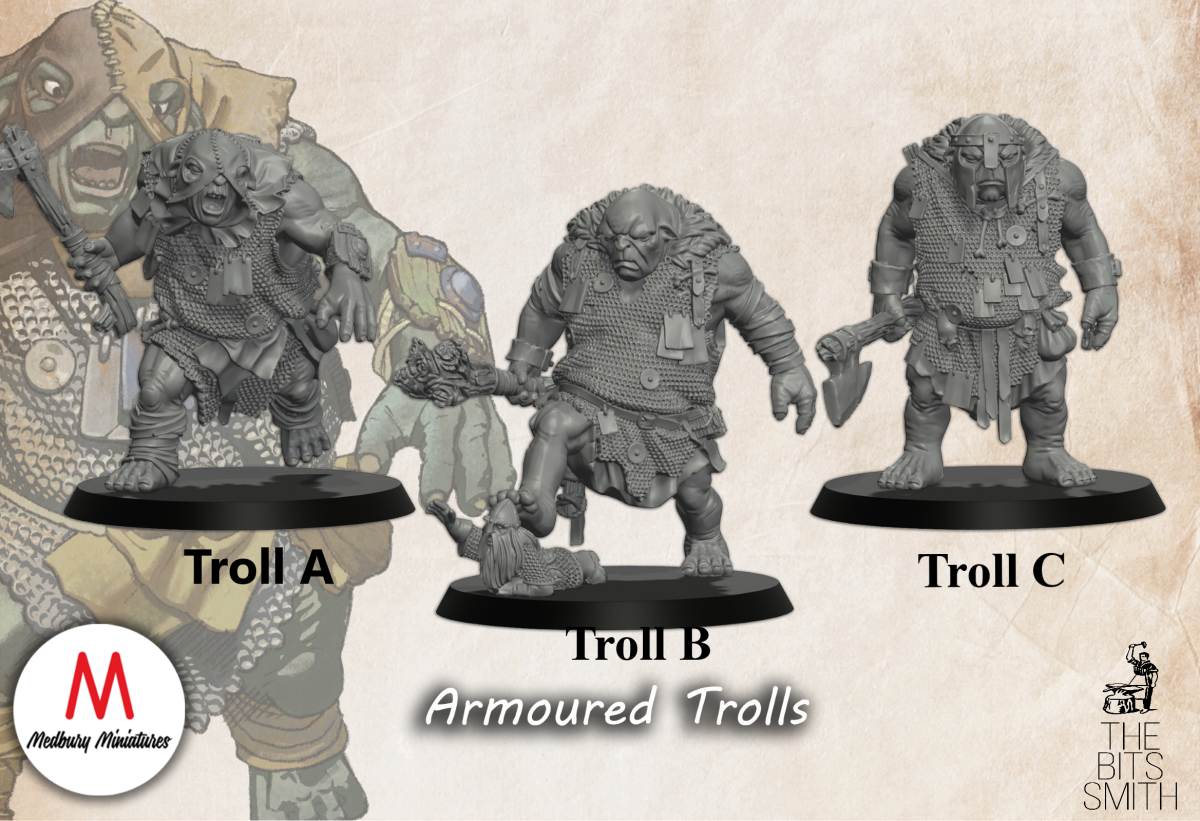 Troll in Rüstung